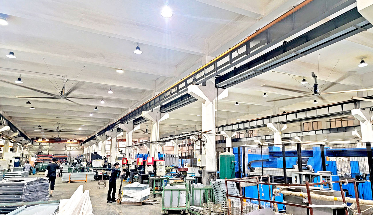 無(wú)錫江陰制造車(chē)間7.3米大型工業(yè)吊扇